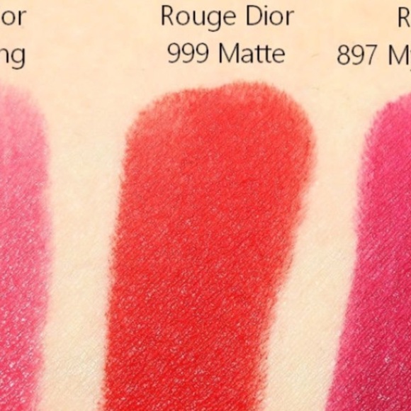 Dior Rouge Lipstick 999 Velvet Matte Perfect Red Shade Full Size, NEW - Picture 4 of 8